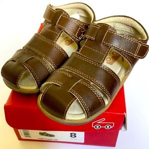 Like NEW See Kai Run Jude Brown Leather Sandal - 8